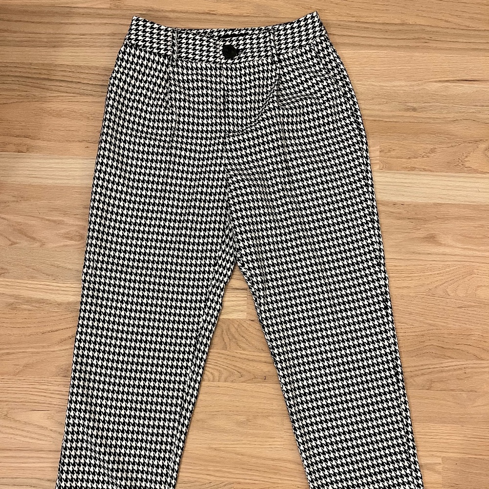 Houndstooth ankle Wide leg pants